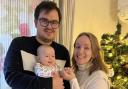 Harry and Kirsty Brown with their baby son Robin, who was born after the couple had IVF treatment