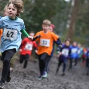 Cross country races at Gresham's School for the Norfolk Winter School Games in 2017. Picture: ANTONY KELLY.
