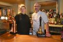 Emily Phipps and Richard Crouch behind the new bar at The Angel at Watlington Picture: Sonya Duncan