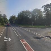 A crash was causing delays on the A47 in Little Fransham