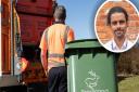 Unison binmen and refuse workers have called off a second strike this year in North Norfolk and Breckland. Inset, Cameron Matthews