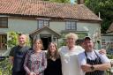 The team at the thriving Rose and Crown pub in Harpley - from L-R  Sam Crisp, Alice Darlow, Annabelle Daw, Laine Christmas-Hall and Phil Milner Picture: AW/PR