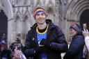 Kevin Sinfield completed the first day of his latest ultra-marathon challenge in York (Danny Lawson/PA)