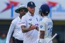 Ben Stokes, left, suffered a first series loss as England captain (Ajit Solanki/AP)