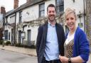 The Dabbling Duck pub owners Mark and Sally Dobby in Great Massingham village. Picture: DENISE BRADLEY