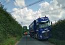 A school bus and haulage vehicle hit last summer