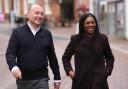 Conservative Party leader Kemi Badenoch and Andrew Griffith, the new shadow chancellor (Ben Whitley/PA)