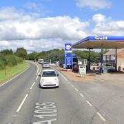 The petrol station in Ickburgh was robbed at knifepoint by a man