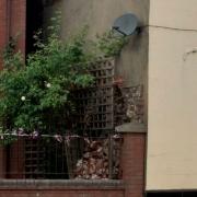 London Street is partially closed amid concerns a house could collapse after it developed cracks in its wall