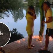 Mid-proposal, a man from Norwich dropped his engagement ring into a Watton lake. Insert: the lost ring