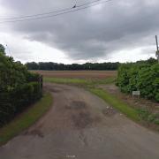 The field, seen from the existing access point on Narford Road, in 2009.