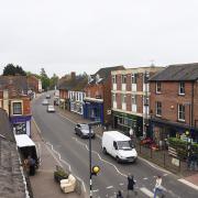 Watton town centre viewed from the top of the clock tower. Picture: Ian Burt