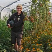 Lucy Birnie, head grower at the kitchen garden at West Lexham