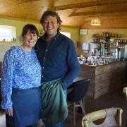 Lynn Chambers-Dowe and Trevor Dowe, owners of Chestnuts Coffee in Fundenhall Picture: Denise Bradley