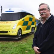 Phil Bevan, designer of the new Integroe fully electric ambulance with a reduced carbon footprint, at Swaffham.