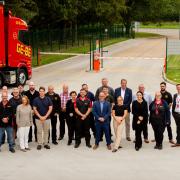 The Ge-Be Transport team outside their new Swaffham site