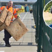 People could have to book slots to get rid of waste at recycling centres. Inset: Norfolk County