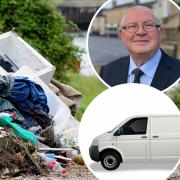 Norfolk county councillor Eric Vardy (inset top) says 'white van men' are behind fly-tipping and shutting Norfolk tips will not lead to an increase in rubbish being dumped