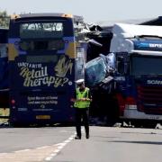 Two people were killed in a bus crash on the A47 in 2018