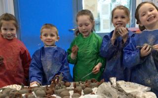 The children of Swaffham Church of England Primary Academy have been busy working with Swaffham Heritage to create clay artwork