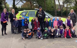 Schoolchildren receive road safety education from Norfolk Police